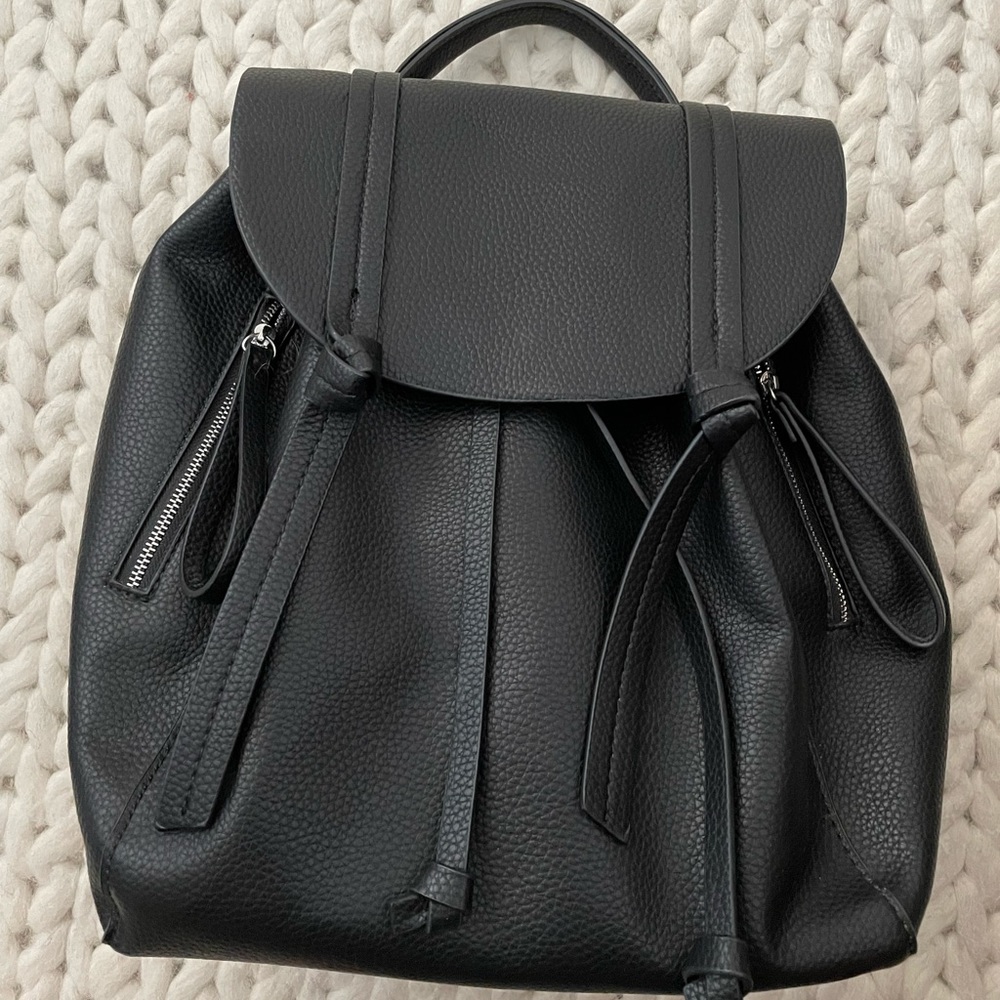 Zara Faux Leather Backpack